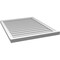 Ekena Millwork Vertical Surface Mount PVC Gable Vent w/ 2"W x 2"H , Brickmould Sill Frame, 30"W x 38"H GVPVE30X3803SN - alternate 4